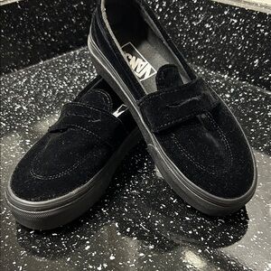 Vans Women's Black Suede Flats